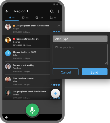Sentra PTT App Features